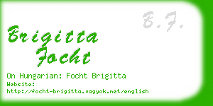 brigitta focht business card